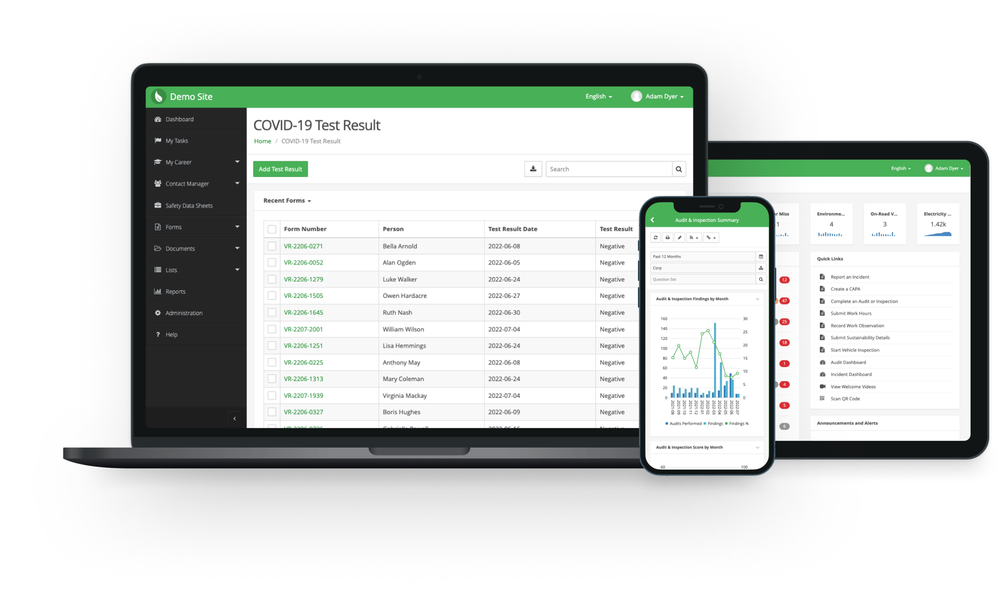 COVID-19 Records Management Module