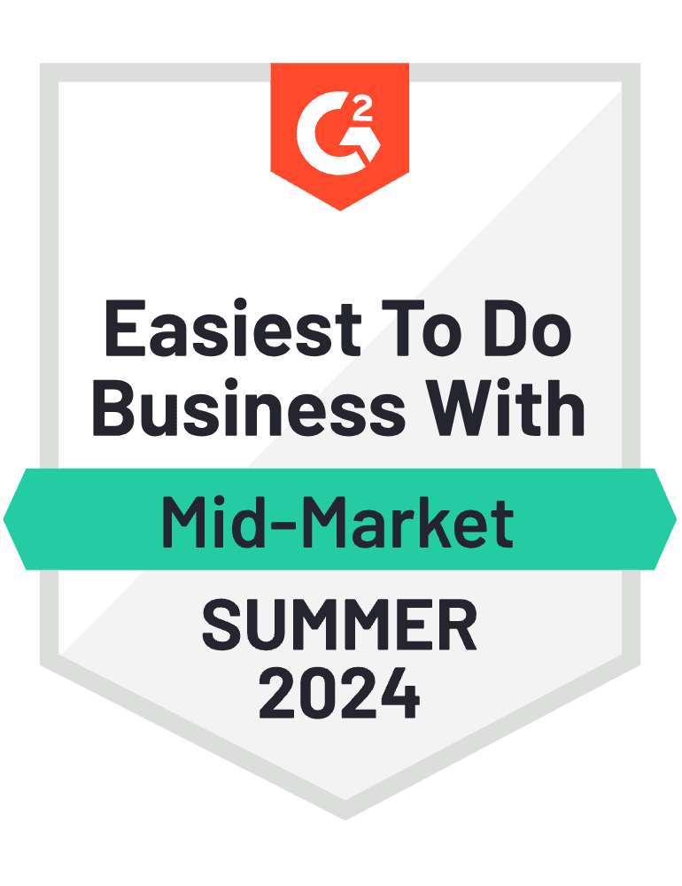 G2 | Summer 2024 - Easiest to do Business With