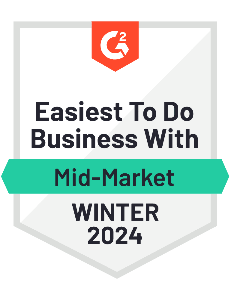 G2 | Winter 2024 - Easiest to do Business With